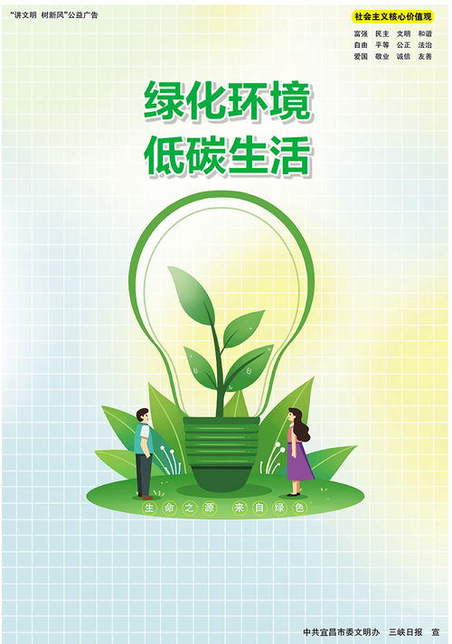 公益广告 绿化环境 低碳生活