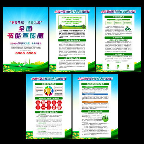 2021全国节能周和低碳日宣传挂图